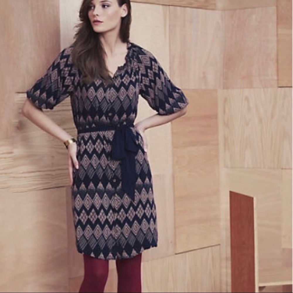 ANTHRO Edme & Esyllte Rugged Carats Dress - 4 EUC